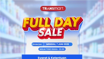 Merapat ke Transmart Full Day Sale! Serbu Pesta Diskon Meriah 50% + 20%