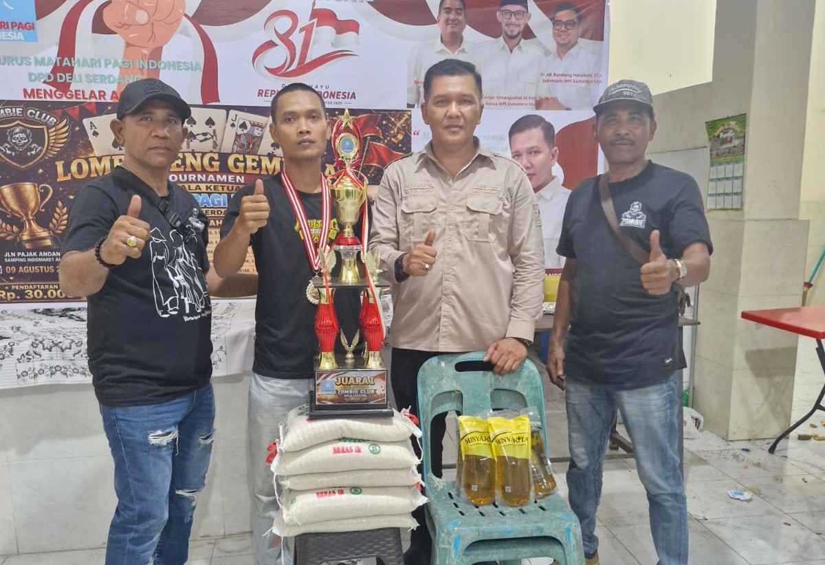 Turnamen Leng Gembira Piala Ketua MPI Deli Serdang Meriahkan HUT RI ke-81 di Hamparan Perak