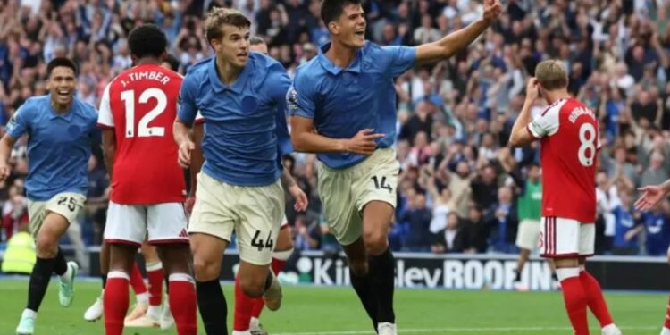 Arsenal tumbang 0-3 di kandang Brighton