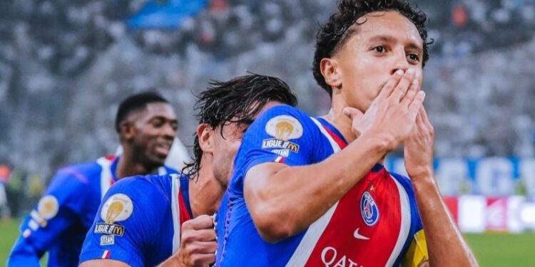 Gol Torres dan Marquinhos bantu PSG atasi perlawanan Marseille 2-1
