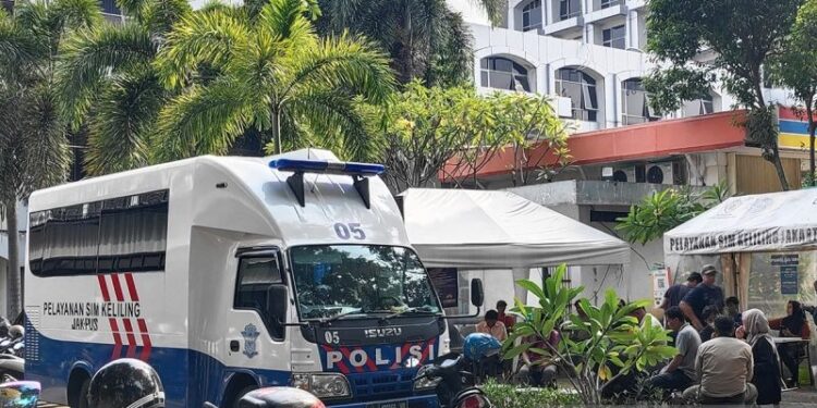 SIM Keliling tersedia di lima lokasi Jakarta pada Rabu