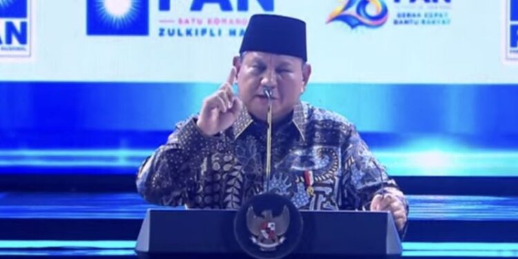Prabowo di HUT PAN: Saya datang sebagai saudara dan abang