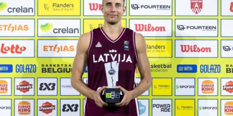 Kristaps Gluditis jadi MVP FIBA 3×3 Europe Cup 2026