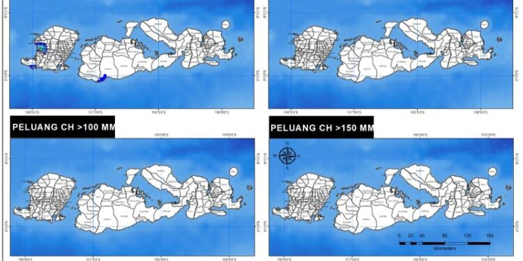 BMKG sebut tiga wilayah NTB berpeluang hujan di tengah El Nino