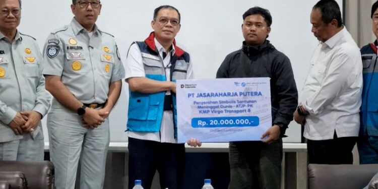 Jasaraharja Putera salurkan santunan bagi korban KM Virgo Transport 8