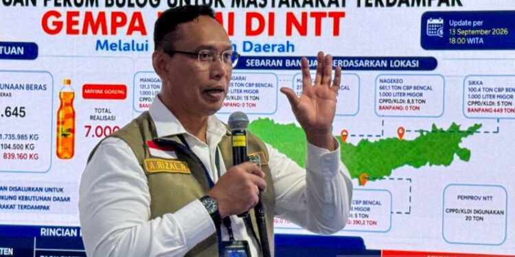 Bulog salurkan 1,9 juta kg beras bantuan bagi korban gempa NTT