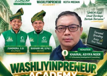 Al Washliyah Kota Medan Gelar Washliyinpreneur Academy Batch 1, Hadirkan Praktisi IT Khairal Asyifa Noer