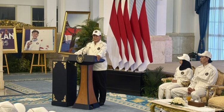 Prabowo ingatkan perjuangan atlet yang bertanding walau cedera