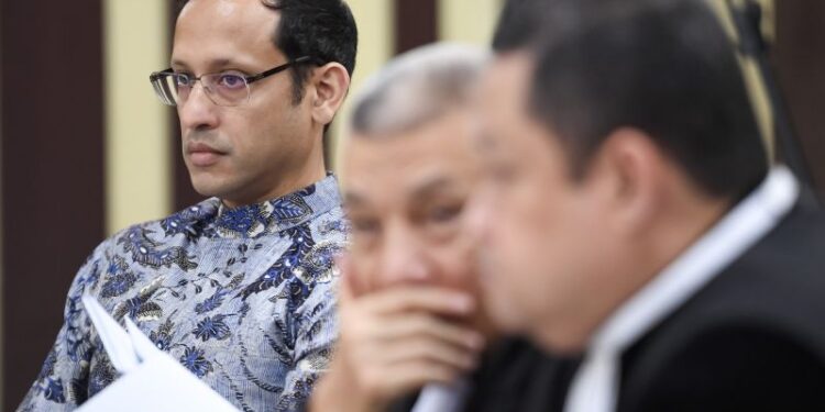 Nadiem jalani sidang putusan banding atas vonis 10 tahun bui hari ini