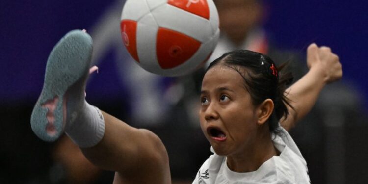 Sumaya melaju ke final teqball putri Asian Games 2026