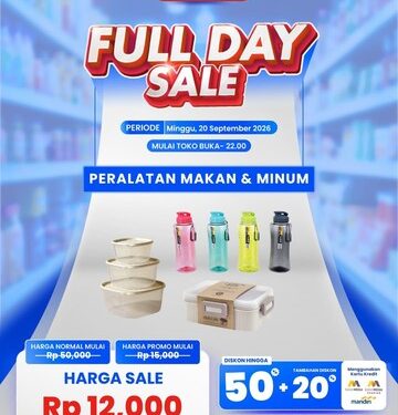 Transmart Full Day Sale Obral Tempat Makan &amp; Minum Mulai dari Rp 12.000