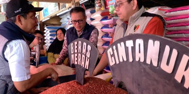Bulog dan Satgas Pangan Mabes Polri sidak pasar tradisional di Palu