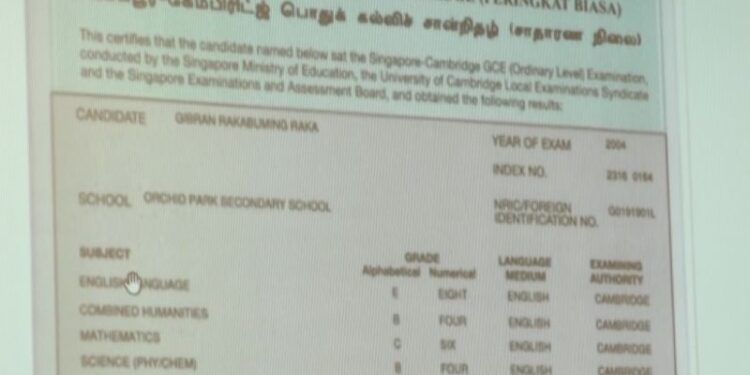 Tim Kuasa Hukum tunjukkan scan ijazah asli Gibran dari SD hingga S1