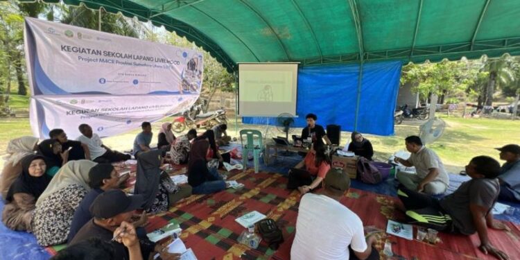 M4CR Gelar Sekolah Lapang Livelihood, Ajak Petani Kepiting Sumut Jaga Kualitas Air