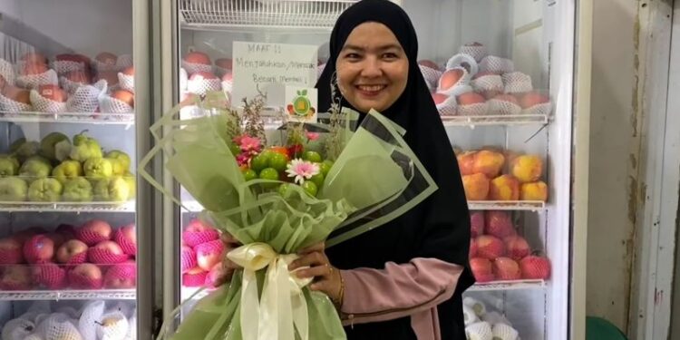 Buket buah segar inovasi bisnis unik di Pekanbaru