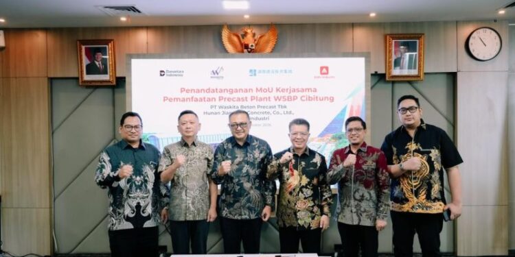 Waskita Beton Precast Gandeng Hunan Jiangong China dan PT Adhi Industri, Optimalkan Aset Precast Plant WSBP Cibitung