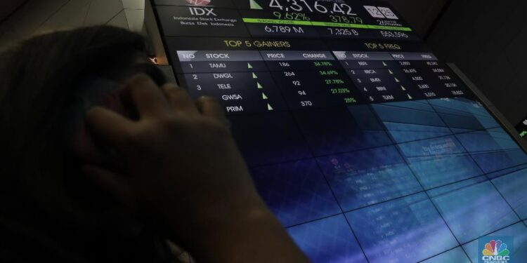 Akhir Sesi I IHSG Menguat 0,35% ke Level 6.052